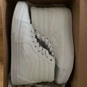 Vans White Sk8-Hi